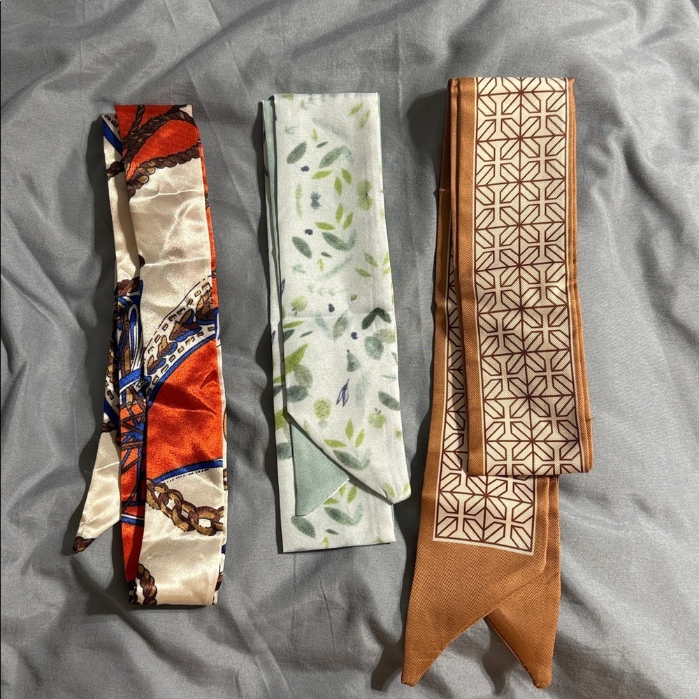 Set/3 Patterned Scarves Set
